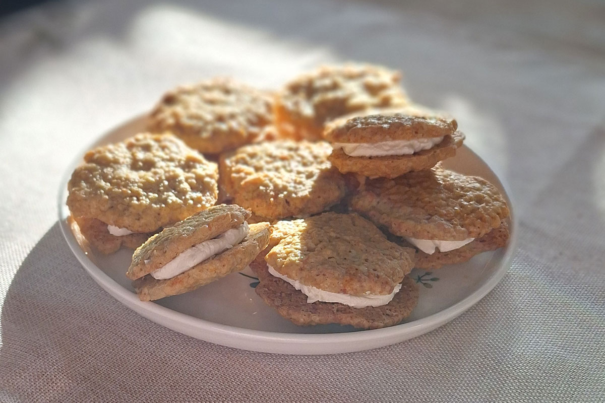 Mrkvové sušienky s mascarpone krémom